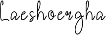 preview image of the Laeshoergha font