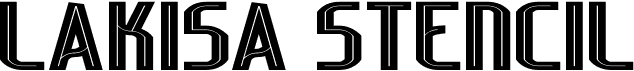 preview image of the Lakisa Stencil font