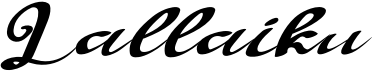 preview image of the Lallaiku font
