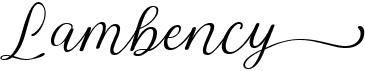 preview image of the Lambency font