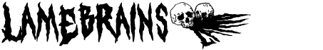 preview image of the Lamebrains font