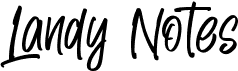 preview image of the Landy Notes font