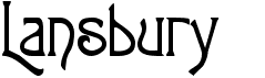 preview image of the Lansbury FG font