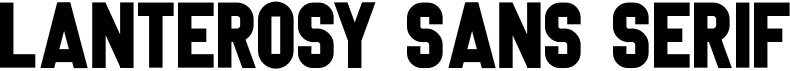 preview image of the Lanterosy Sans Serif font