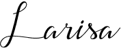 preview image of the Larisa font