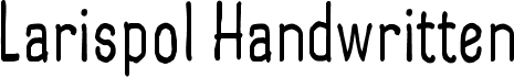 preview image of the Larispol Handwritten font
