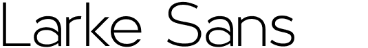 preview image of the Larke Sans Light font