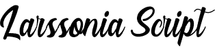 preview image of the Larssonia Script font