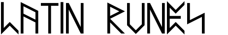 preview image of the Latin Runes font