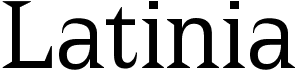 preview image of the Latinia font