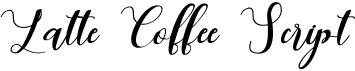 preview image of the Latte Coffee Script font