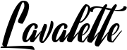 preview image of the Lavalette font