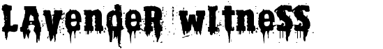 preview image of the Lavender Witness font