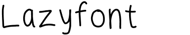 preview image of the Lazyfont font
