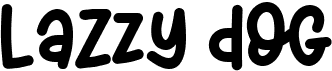 preview image of the Lazzy Dog font