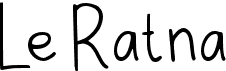 preview image of the Le Ratna font