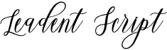preview image of the Leadent Script font