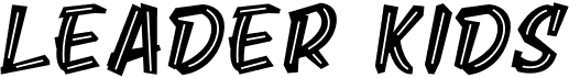preview image of the Leader Kids font