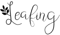 preview image of the Leafing font