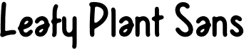preview image of the Leafy Plant Sans font