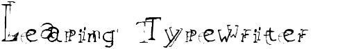 preview image of the Leaping Typewriter font