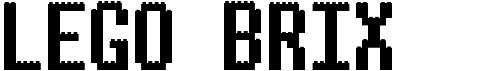 preview image of the Lego Brix font