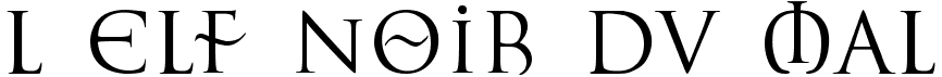 preview image of the L’Elf Noir du Mal font