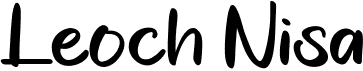 preview image of the Leoch Nisa font