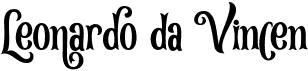 preview image of the Leonardo da Vincen font