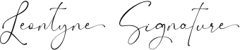 preview image of the Leontyne Signature font