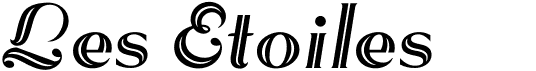 preview image of the Les Etoiles font