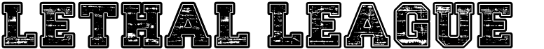 preview image of the Lethal League font