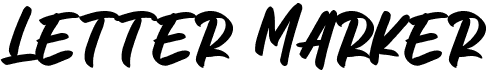 preview image of the Letter Marker font