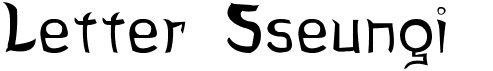 preview image of the Letter Sseungi font