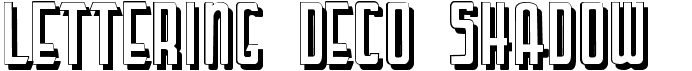 preview image of the Lettering Deco Shadow font