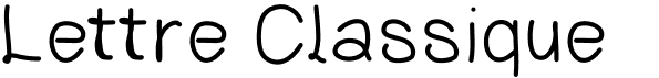 preview image of the Lettre Classique font