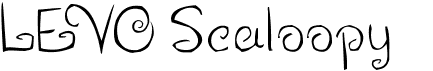 preview image of the LEVO Scaloopy font