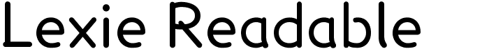 preview image of the Lexie Readable font
