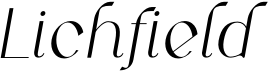 preview image of the Lichfield font