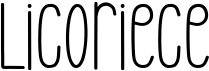 preview image of the Licoriece font