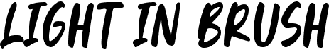 preview image of the Light In Brush font