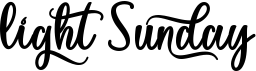 preview image of the Light Sunday font