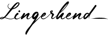 preview image of the Lingerhend font