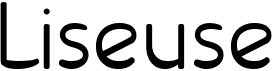 preview image of the Liseuse font