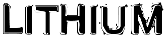 preview image of the Lithium font