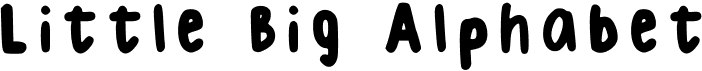 preview image of the Little Big Alphabet font