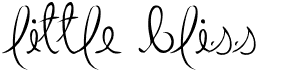 preview image of the Little Bliss font