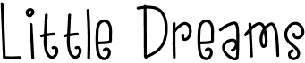 preview image of the Little Dreams font