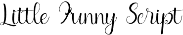 preview image of the Little Funny Script font