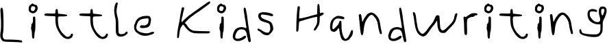 preview image of the Little Kids Handwriting font